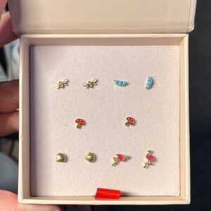 Colorful Stud Earring Set